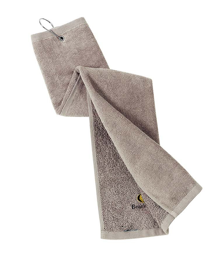 skipper Tilskynde sennep Grommeted Tri-Fold Golf Towel | Golden Stiches Embroidery