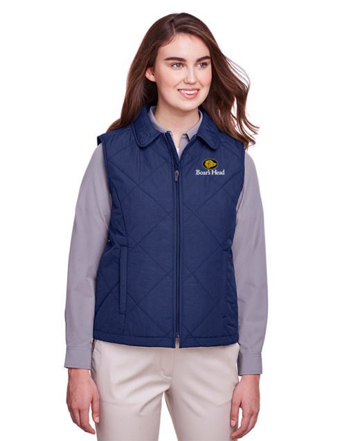 UltraClub Ladies' Dawson Quilted Hacking Vest - Image 2