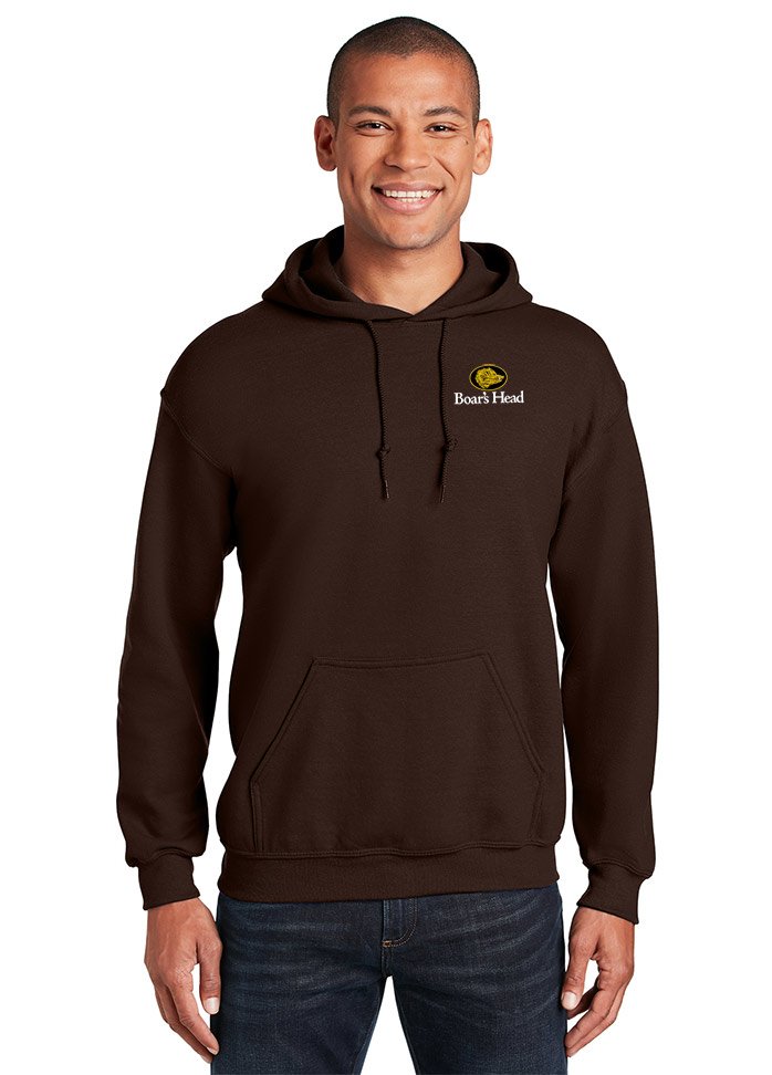 Gildan® – Heavy Blend™ Embroidery | Sweatshirt Hooded Stiches Golden