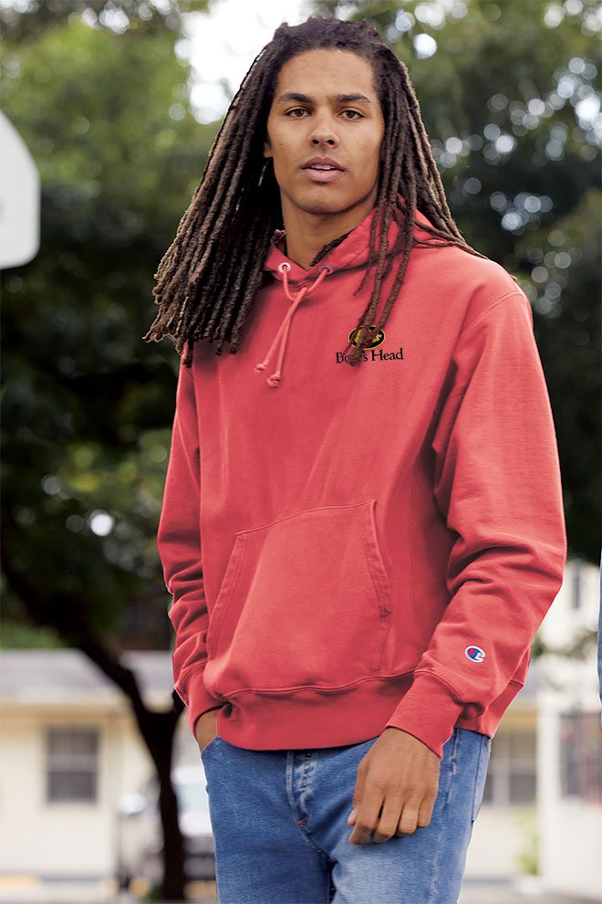 Champion Reverse Weave Garment-Dyed Hooded Sweatshirt-