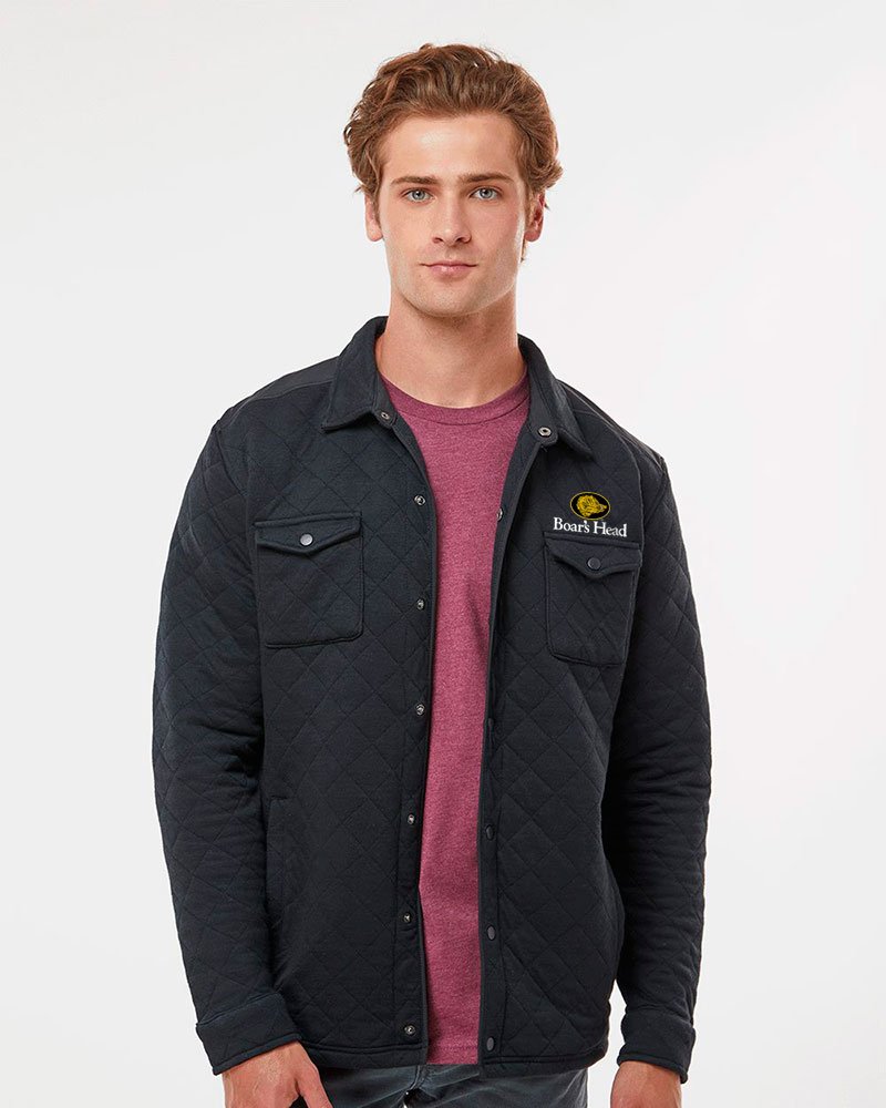 J. America - Quilted Jersey Shirt Jacket