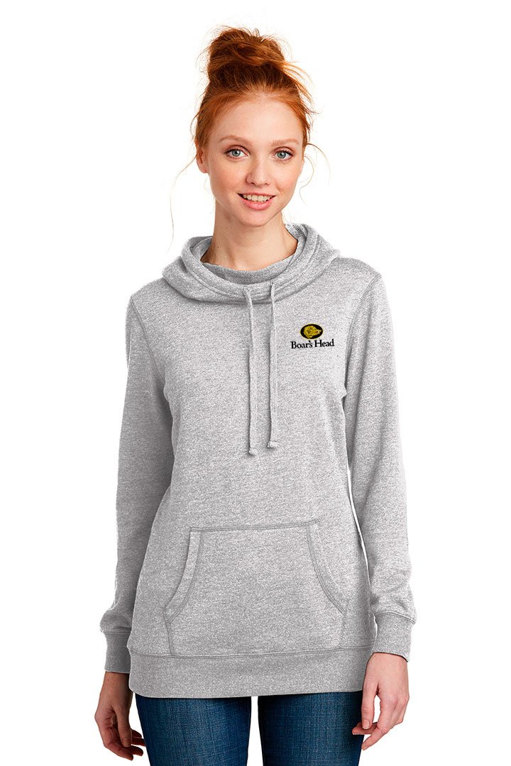 District ® Women’s Lightweight Fleece Hoodie | Golden Stiches Embroidery