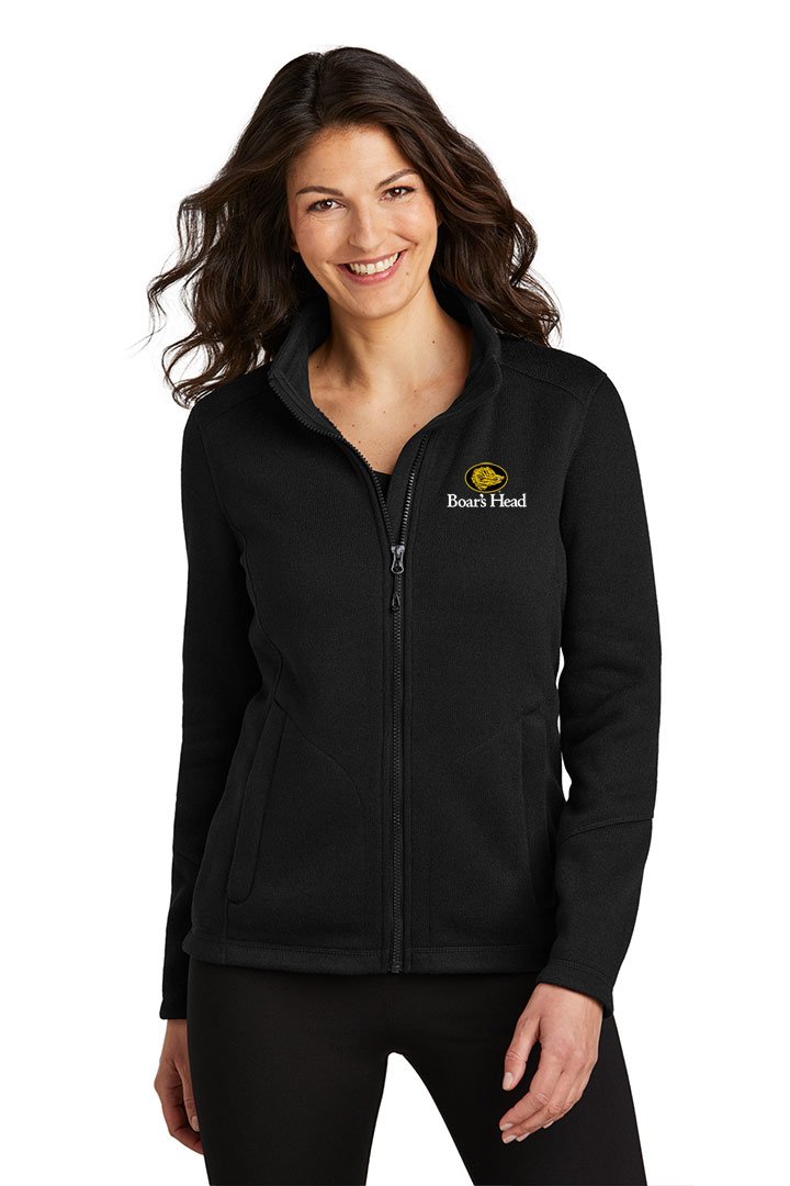 Port Authority® Ladies Arc Sweater Fleece Jacket | Golden Stiches ...
