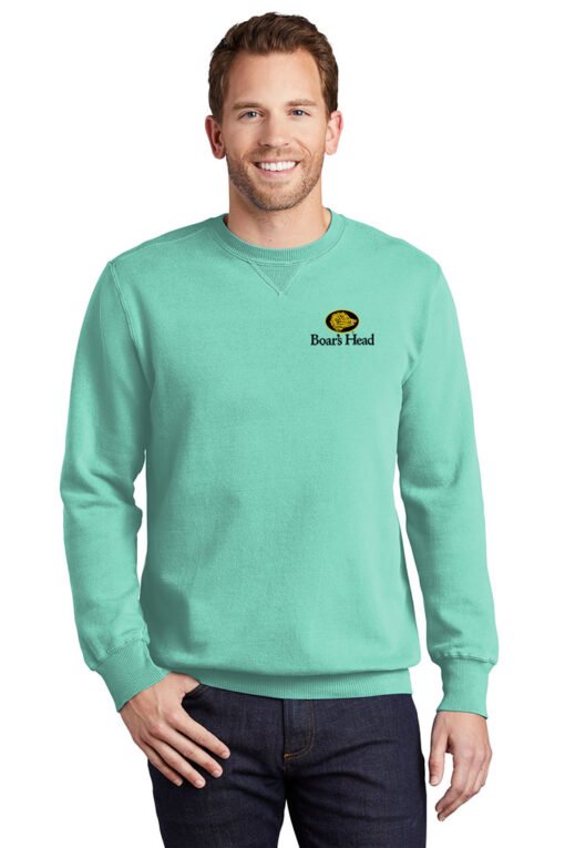 Port & Company® Beach Wash® Garment-Dyed Crewneck Sweatshirt - Image 8