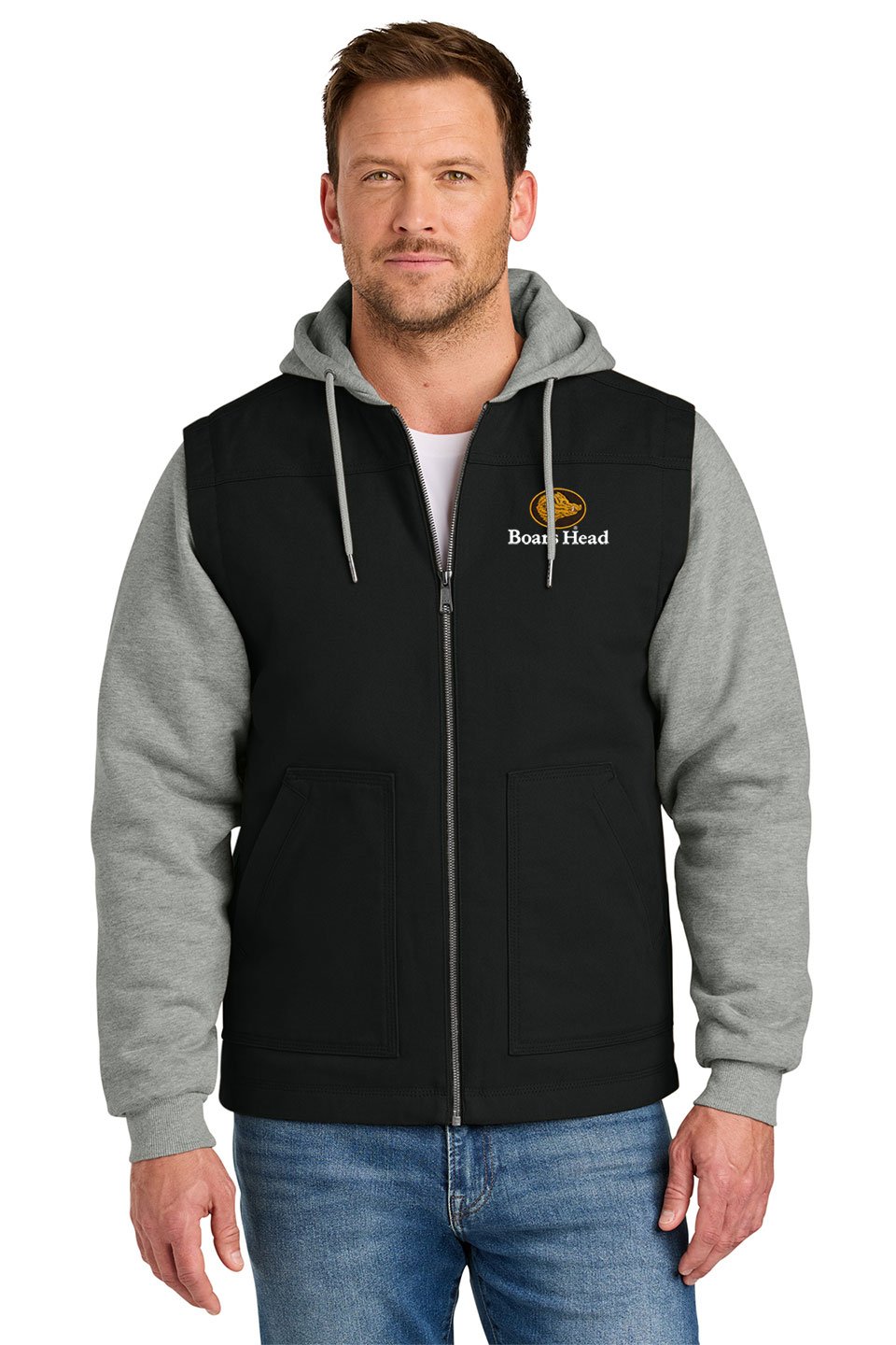 CornerStone® Duck Fleece Full-Zip Hooded Jacket