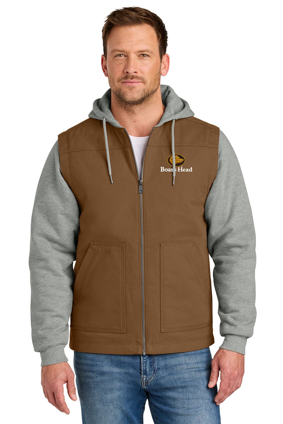 CornerStone® Duck Fleece Full-Zip Hooded Jacket - Image 2