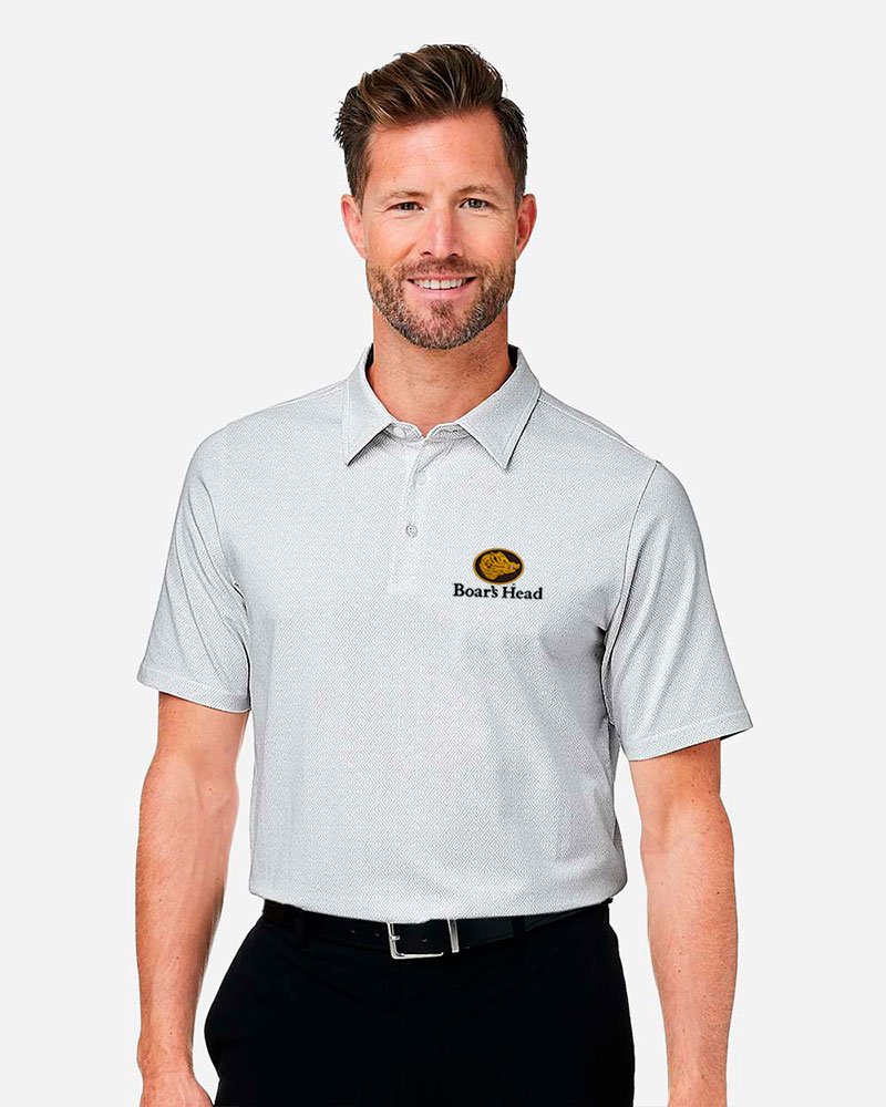 Devon & Jones Men's Crownlux Performance® Geo Polo - Image 3