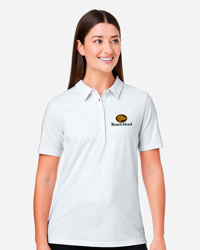 Devon & Jones Women's Crownlux Performance® Geo Polo - Image 3