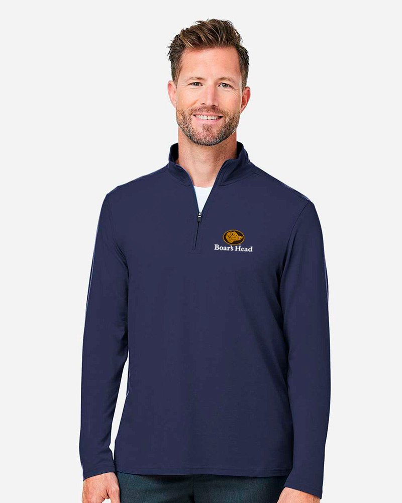 Devon & Jones Men's Raleigh Stretch Quarter-Zip Pullover - Image 2