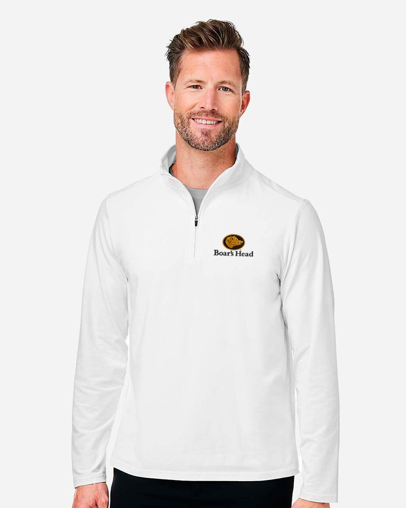 Devon & Jones Men's Raleigh Stretch Quarter-Zip Pullover - Image 3