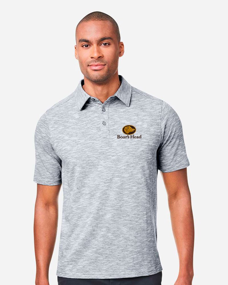 North End Men's Eclipse Jacquard Polo - Image 4