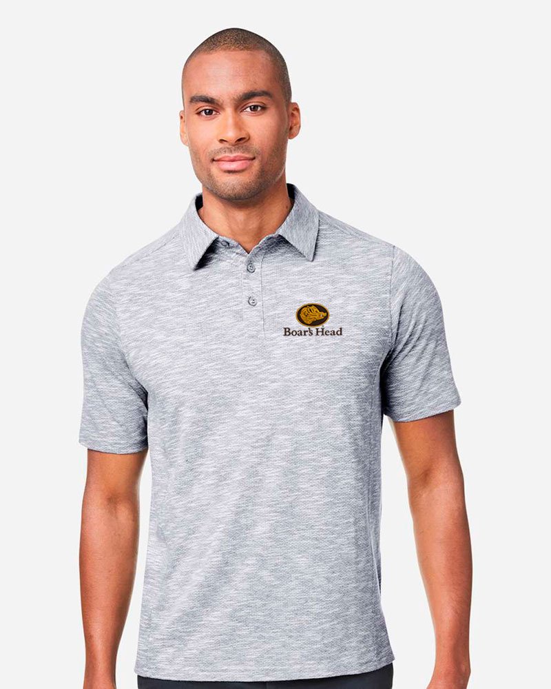 North End Men's Eclipse Jacquard Polo - Image 3