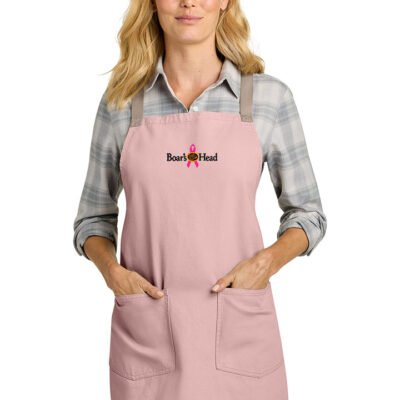 Port Authority® Signature Heavy Twill Crossback Apron (Breast Cancer Awareness LOGO)