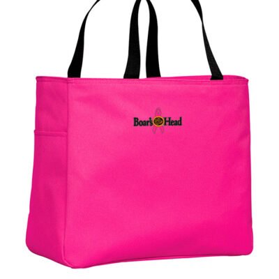 Embroidered Essential Tote (Breast Cancer Awareness LOGO)