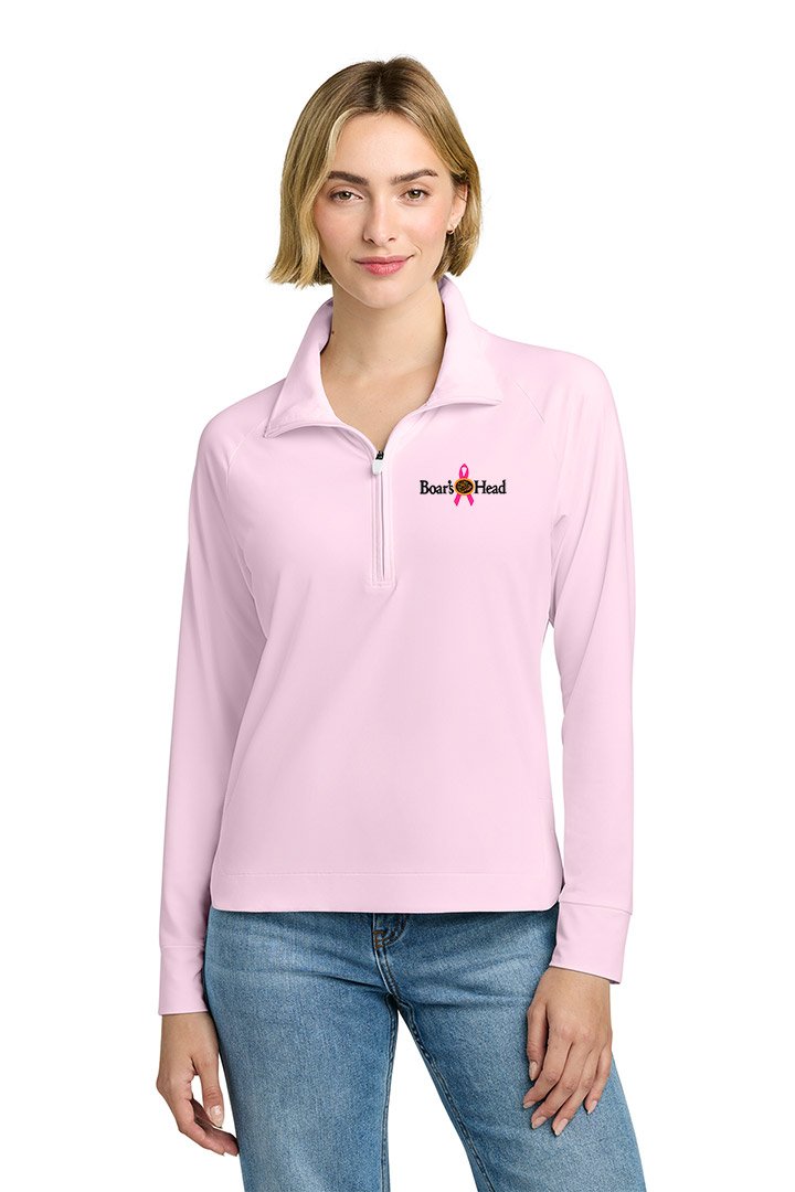 Brooks Brothers® Women’s Luxe Performance 1/4-Zip (Breast Cancer Awareness LOGO)