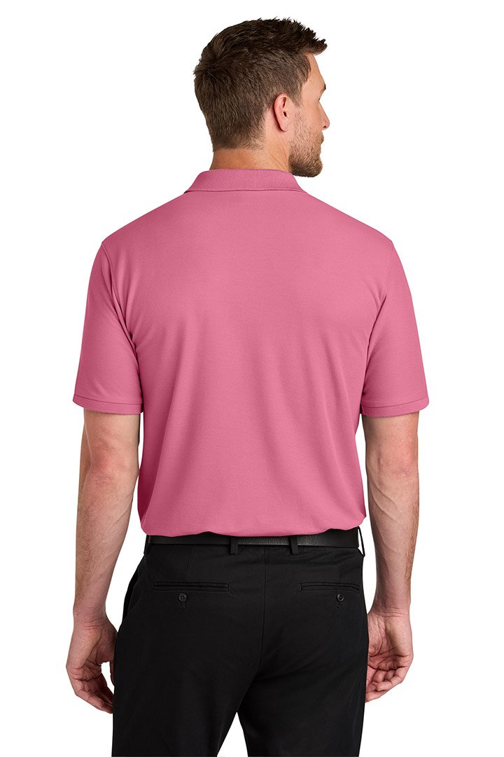 Port Authority® Wearever Signature Pique Polo (Breast Cancer Awareness LOGO) - Image 3