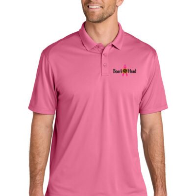 Port Authority® Wearever Performance Pique Polo (Breast Cancer Awareness LOGO)