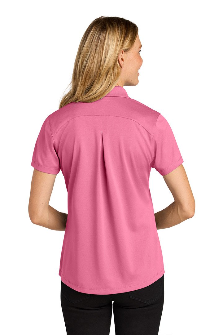 Port Authority® Women’s Wearever Performance Pique Polo (Breast Cancer Awareness LOGO) - Image 2