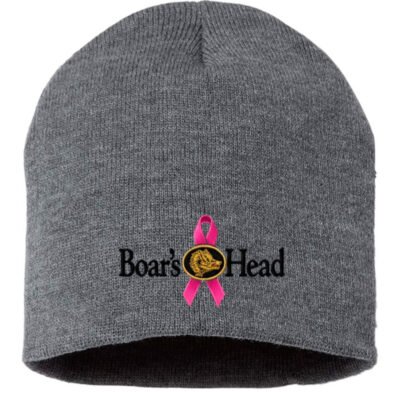 8″  Knit Beanie (Breast Cancer Awareness)