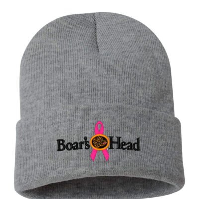 Sportsman – 12″ Solid Cuffed Beanie (Breast Cancer Awareness)