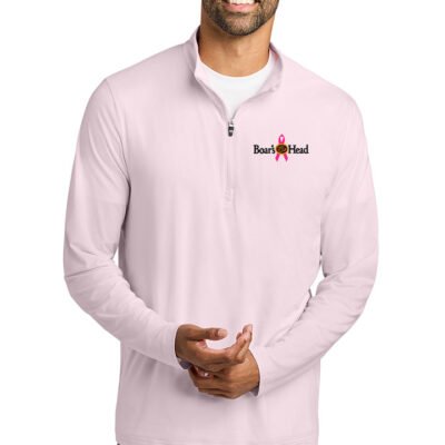 TravisMathew Crestview 1/4-Zip (Breast Cancer Awareness LOGO)