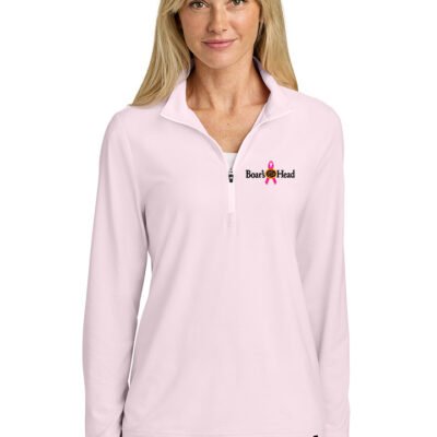 TravisMathew Women's Crestview 1/4-Zip (Breast Cancer Awareness LOGO)