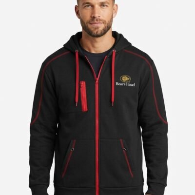 Sport-Wick® Fleece Full-Zip Hooded Jacket (EMBROIDERED BOAR'S HEAD LOGO)